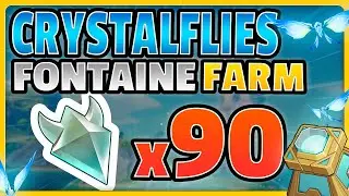 EASY 90 CRYSTALFLIES FARM IN FONTAINE !  (SPEEDRUN ROUTE) | Genshin Impact