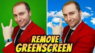 How to remove the green screen using Gimp