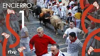 PRIMER ENCIERRO de San Fermín 2022 | Toros de Joaquín Núñez del Cuvillo