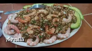 Preparando ENSALADA DE MARISCO 🍤 Muy sabroso(😍😋🤤)