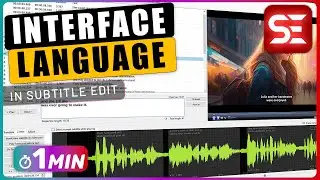 How to Change Interface LANGUAGE in Subtitle Edit