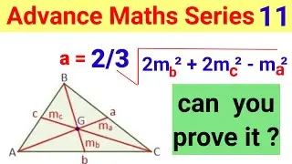 Formula of finding side of a #triangle when #medians are given #advancemaths #ssccgl   #triangles