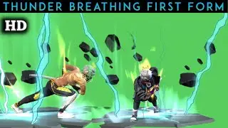 Thunder Breathing First Form Emote | Free Fire Green Screen Video NonCopyright @No_Rules_YT_