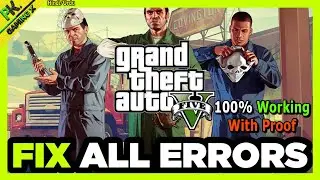 GTA 5 All Crash Fix 100% Solution | Crash on Loading Screen | Not Opening | Fix GTA 5 Crash Problem