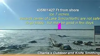 Lake Simcoe, Cooks Bay Ice Report 2022 Jan. 15th