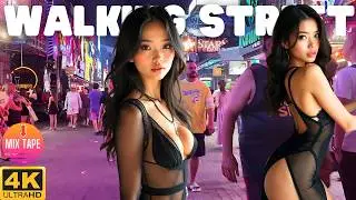 Pattaya Walking Street : Beautiful Ladies, Epic Nightlife, and Vibrant Energy You Can't Miss [4K