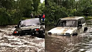 Покатушки по грязи. Нивы делают шоу