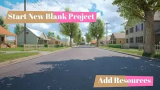 New  Project | Start Blank Project | Add Resources in unreal engine 4