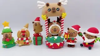 Merry Christmas and Happy New Year ｜ 聖誕水豚黏土教學Capybara(9)｜ClayArt Tutorial