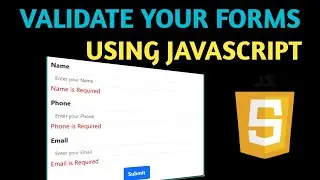 Form Validation using JavaScript for Beginners | HTML CSS | JavaScript Tutorial