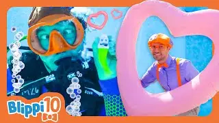 Play Fun and Games! - Blippi Top 10 | Educational Videos for Kids