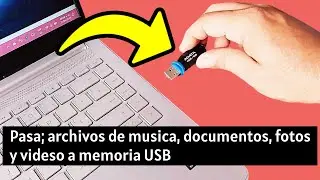 como pasar archivos de música, documentos, fotos y videos de la computadora a una memoria USB