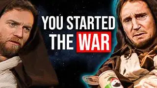 Qui Gon reacts to his master being a sith