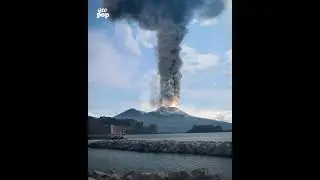 Simulazione di un'eruzione esplosiva di uno stratovulcano