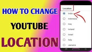 How To Change YouTube Location // YouTube Location Change Option Not Showing