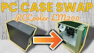 PC CASE SWAP | PCCooler Platinum LM200 Gaming PC Case White | budget upgrade