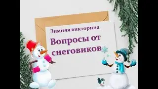 Вопросы от снеговиков