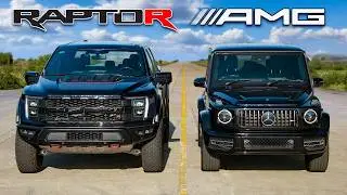 Кто победит в заезде: Ford F-150 Raptor R или AMG G63?