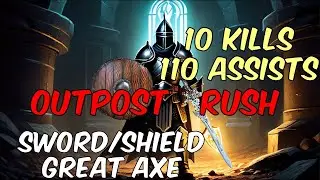 Do great as a beginner Outpost Rush with Sword and Great Axe.