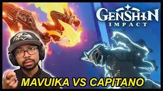 Mavuika VS Capitano Cutscene Reaction | Genshin Impact 5.0 Archon Quest Act 2