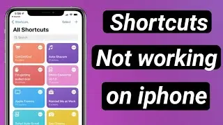 How to fix shortcuts Not working on iphone & ipad //