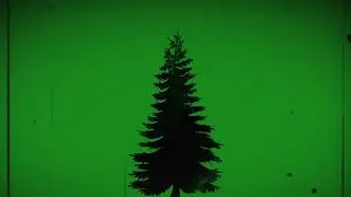 Christmas tree with flashing effect | Green Screen Library