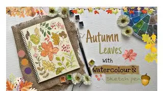 Easy Watercolor Tutorial for Beginners to Master Autumn Leaves