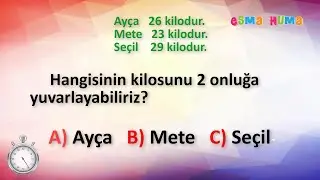 2. Sınıf - Matematik : Test Çöz ! / En Yakın Onluğa Yuvarlama ( 5 Soru 5 Cevap )