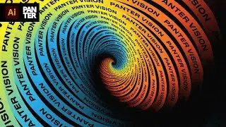 How to Create Colorful Spiral Text Effect in Illustrator