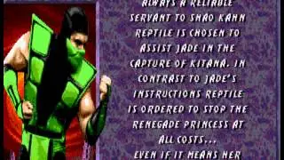 Ultimate Mortal Kombat 3 - Genesis & Mega Drive - Reptile - Biography