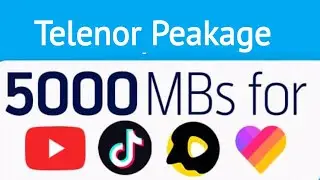 Telenor snack video package || likee | Tiktok and Youtube package weekly | All in one code