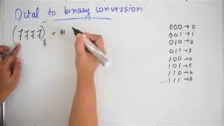 Octal to Binary Conversion and vice versa | Digital Electronics | Very Easy