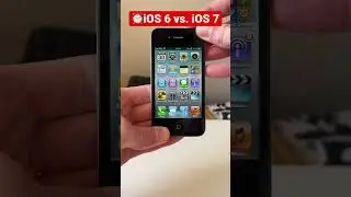 😍⏰iOS 6 vs. iOS 7 