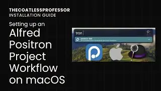 Positron IDE accessing Projects on macOS using an Alfred workflow for Project Manager Extension