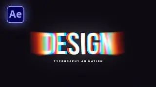 RGB Typography Animation in After Effects | Typography Motion Graphics After Effects Tutorial