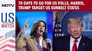 US President Elections | 70 Days To Go For Us Polls, Harris, Trump Target US Sunbelt States