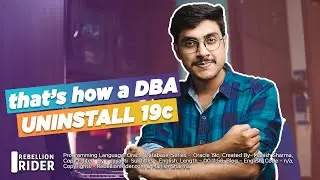 HOW TO UNINSTALL ORACLE DATABASE 19C BY Oracle Ace MANISH SHARMA