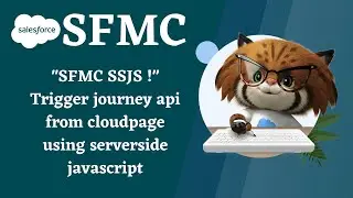 Trigger Journey From Cloudpage Using SSJS #SFMC