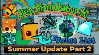 Pet Simulator X Value List | 25 JUN 2023 | Roblox Pet Sim X Summer Update Part 2 - Value List