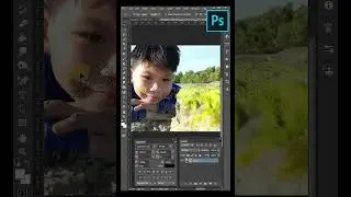 Photoshop Horizontal Type Mask Tool #shorts