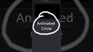 Make an ANIMATED CIRCLE! - DaVinci Resolve