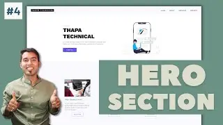 React Multi-page Website in Hindi #4: Complete Hero Section with CSS