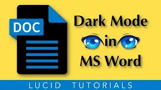 How To Turn on Dark Mode on Microsoft  Word – macOS