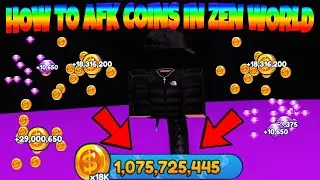 How To AFK FARM COINS & GEMS In Zen World In BUBBLE GUM SIMULATOR INFINITY
