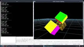 GLUT OpenGL LUBUNTU CodeBlocks Project Color, Texture & Light