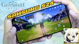 Samsung S24 Genshin Impact Test 2024 With FPS Meter & Battery Test