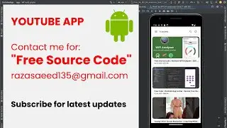 Free Source Code: Manage YouTube Channel with Android App | SDK 33 | JAVA #sourcecode #androidapp