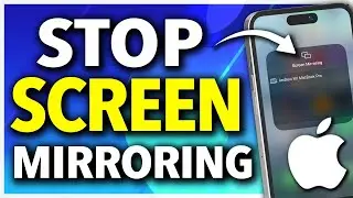 How To Turn Off Screen Mirroring On iPhone