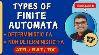 TYPES OF FINITE AUTOMATA (DFA & NFA) IN AUTOMATA THEORY || DFA & NFA || THEORY OF COMPUTATION