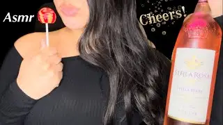 Asmr Eating a Lollipop and Drinking Wine No Talking